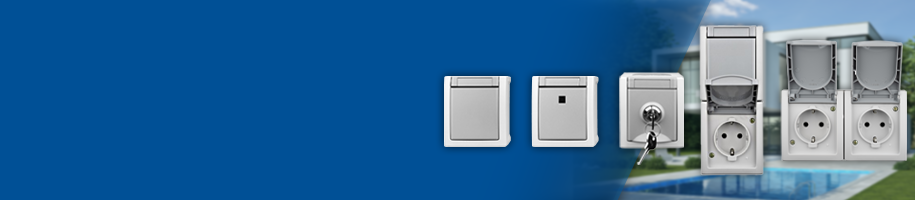 Flächenschalter Design VISIO IP54