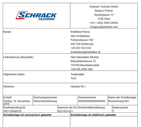 Dokumentation ausdrucken 