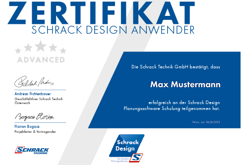 Schrack Design Advanced Schulung